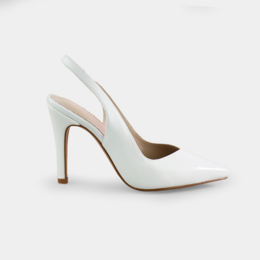 Zapatilla Slingback Blanco